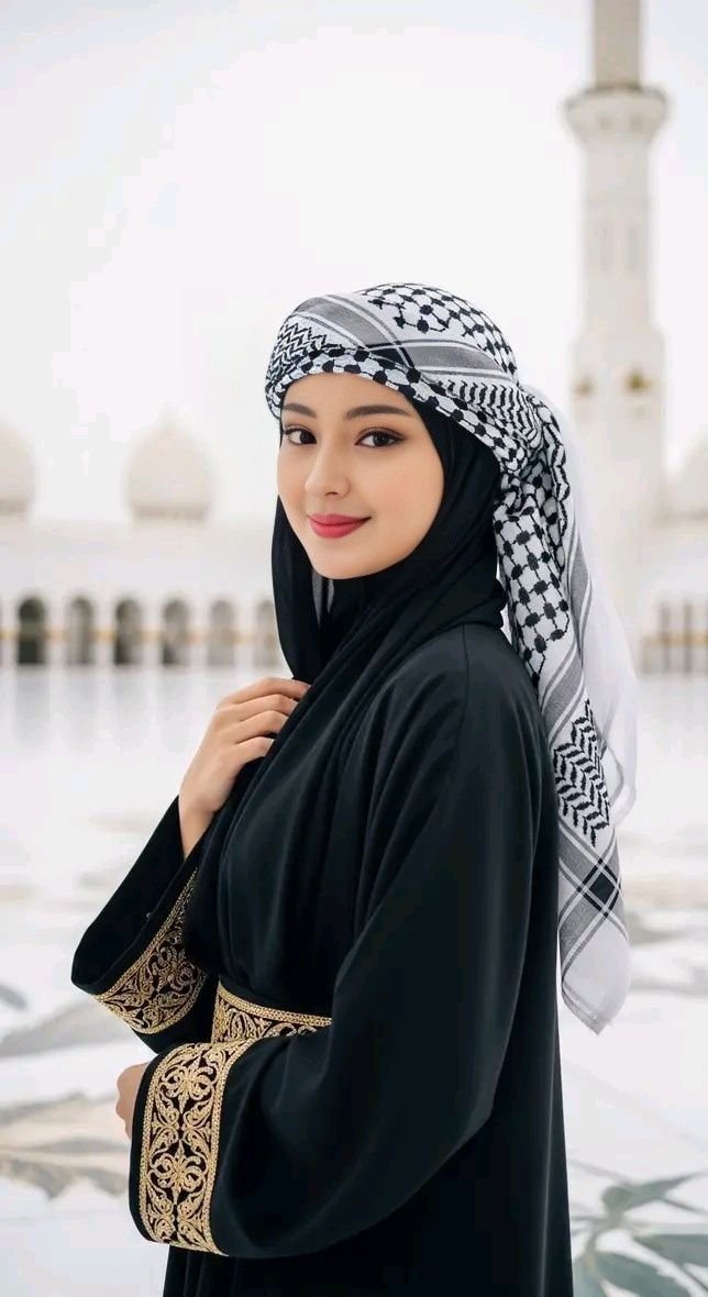 simple abaya girl dp
