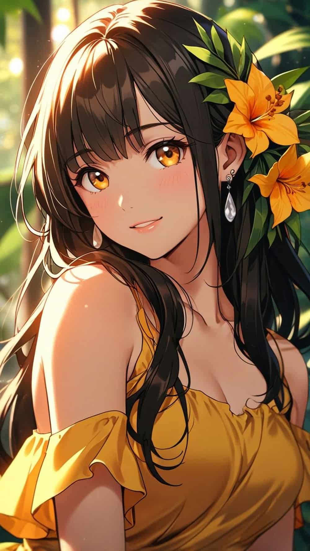 stylish anime girl dp