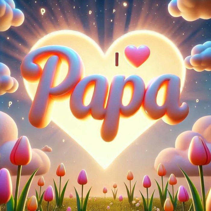 stylish papa name dp