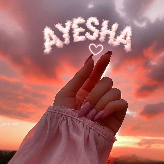 ayesha name dp 13