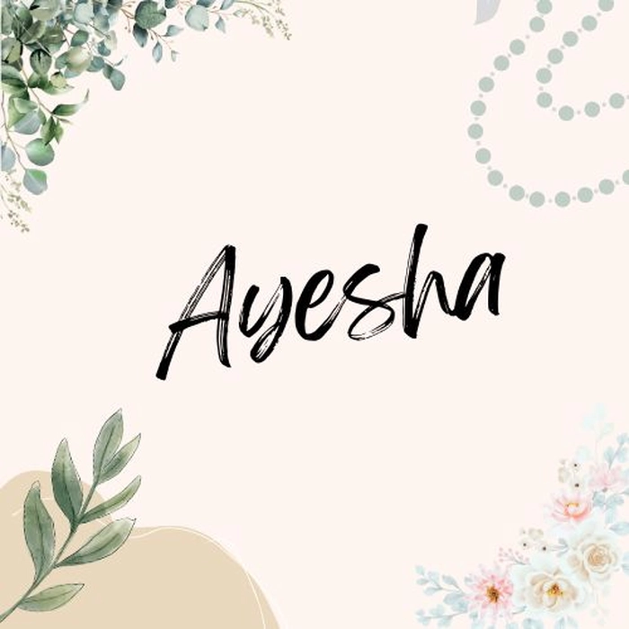ayesha name dp 8