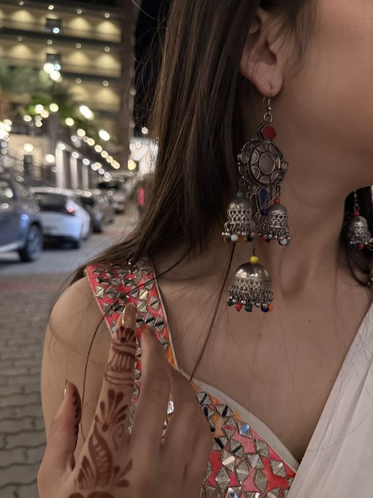 cute girl earrings dp