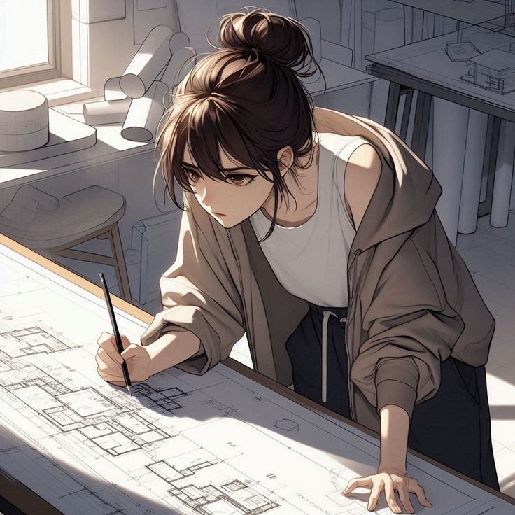 focused exam girl dp