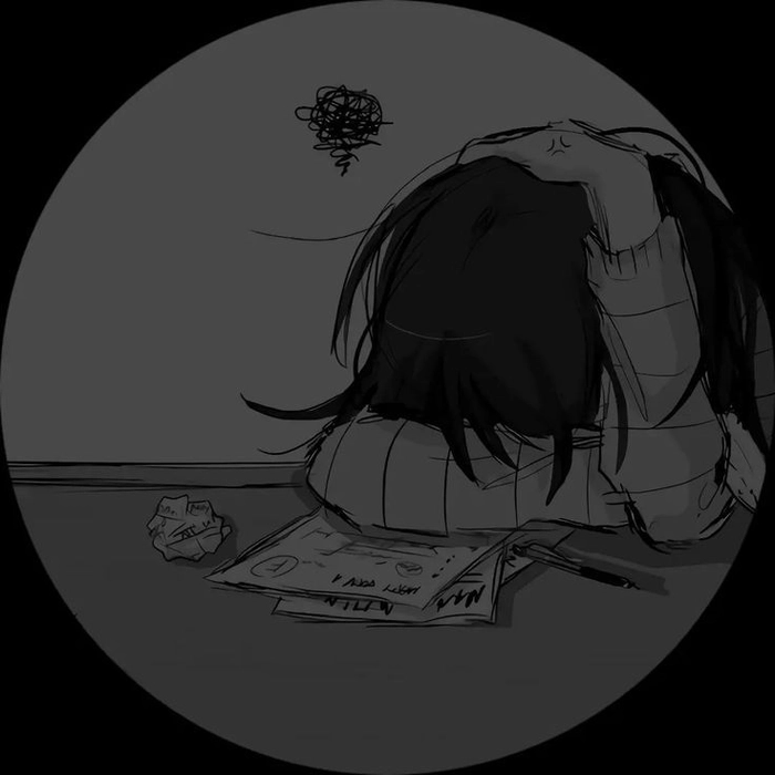 girls sad dp 6