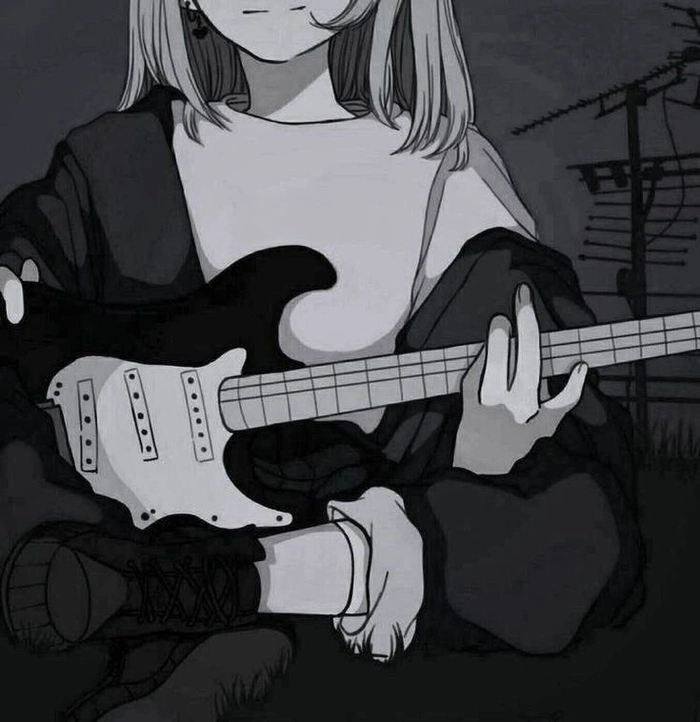 guitar girl dp 16
