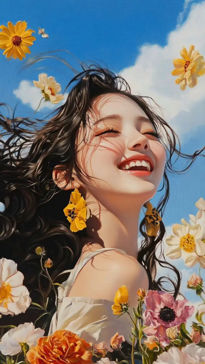 happy girl dp 22