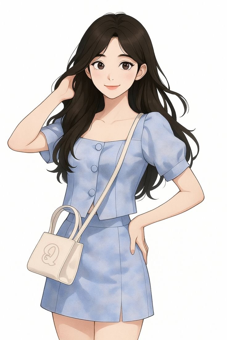 sweet cartoon girl dp