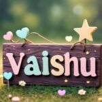 vaishu name dp simple style
