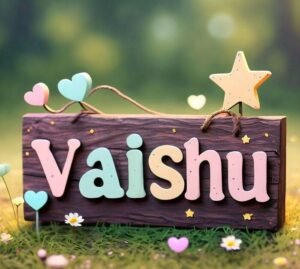 vaishu name dp simple style