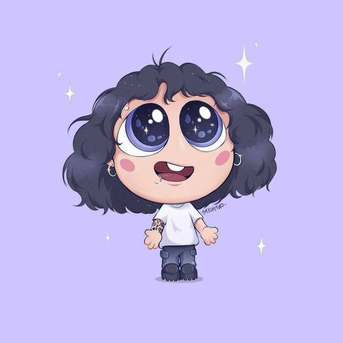 aesthetic cartoon dp aethetics girl