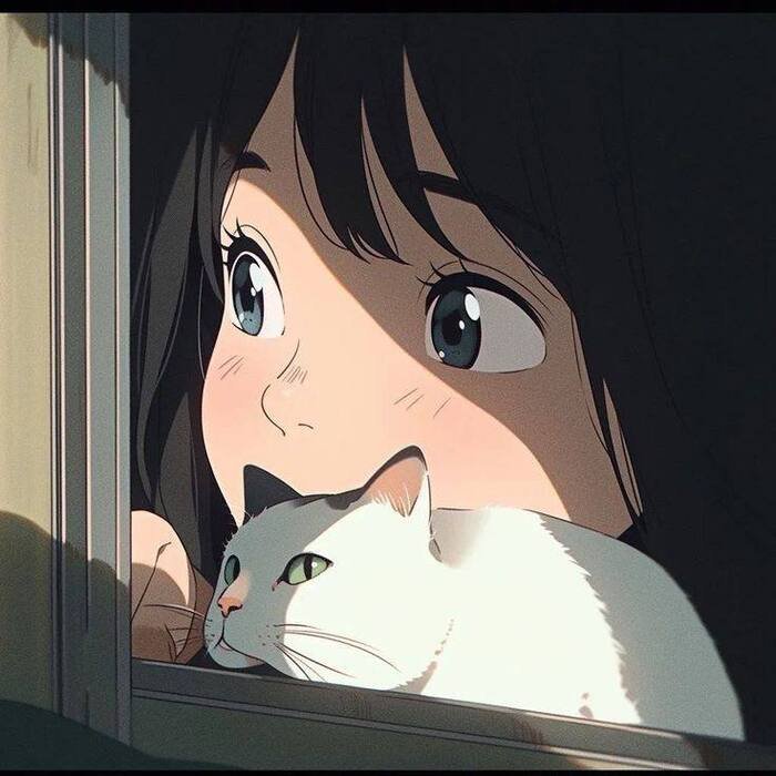 aethetic cute anime girl dp
