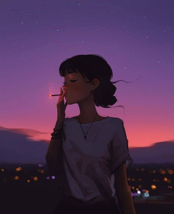 aethetics animated dp for whatsapp girl