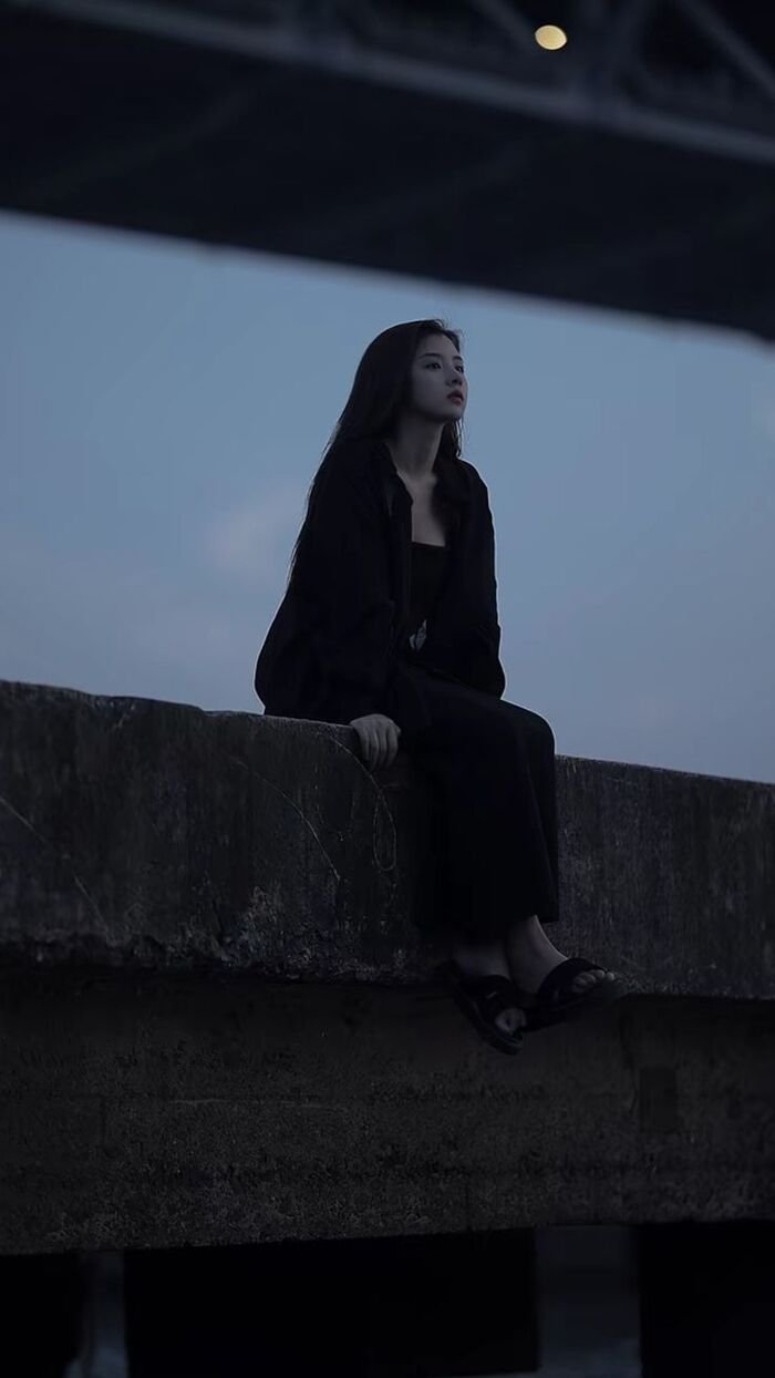 aethetics lonely girl dp dark hd