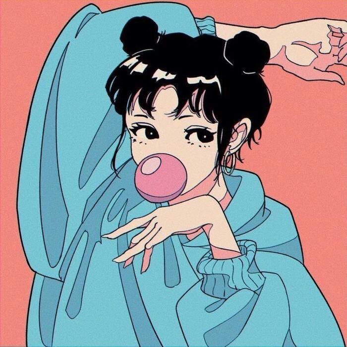 attitude cartoon dp girl beautiful anime