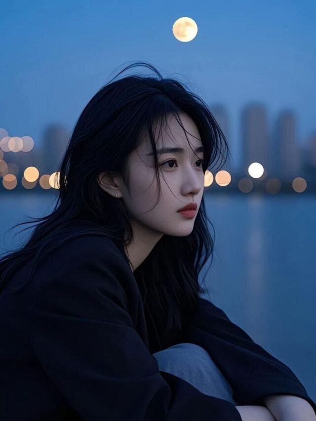 65+ Express Your Feelings with a Thoughtful Lonely Girl DP