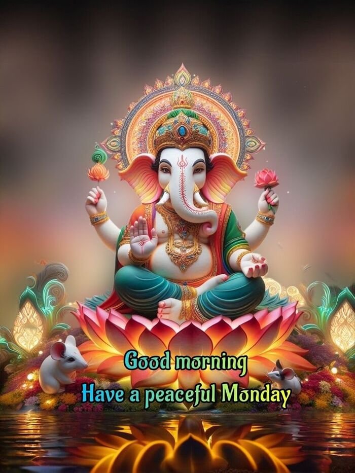 full hd good morning ganesh photo