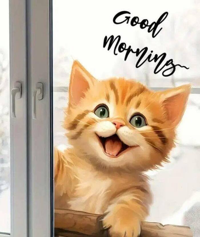 good morning cat images 5d