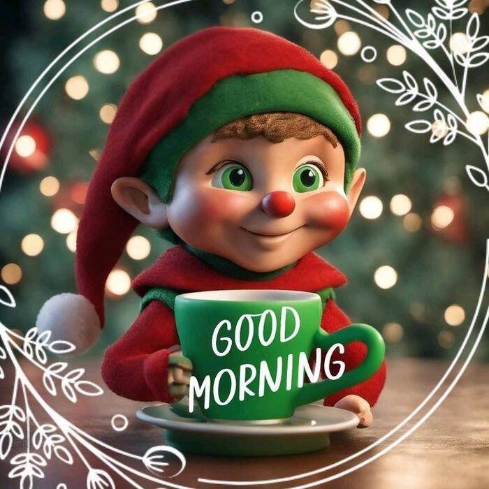 good morning christmas images 3k