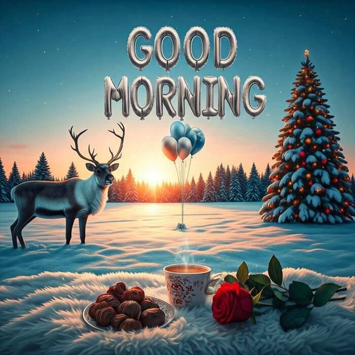 good morning christmas images