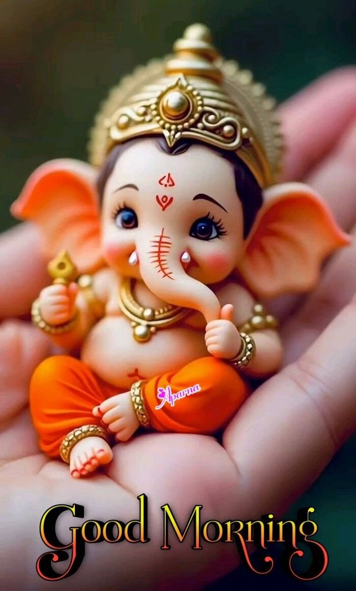 good morning ganesh photo aethetic hd