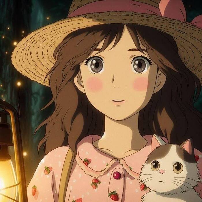 hd aethetics cute anime girl dp