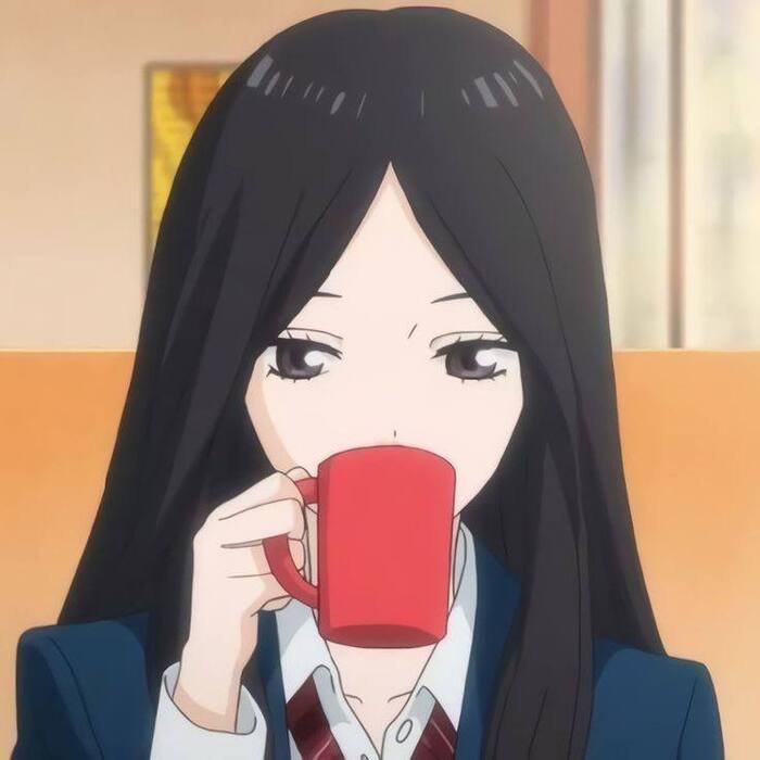 hd cute anime girl dp image