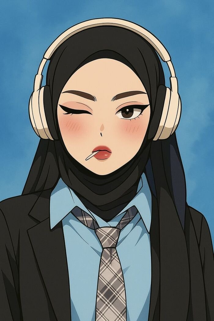 hijab cartoon dp hd