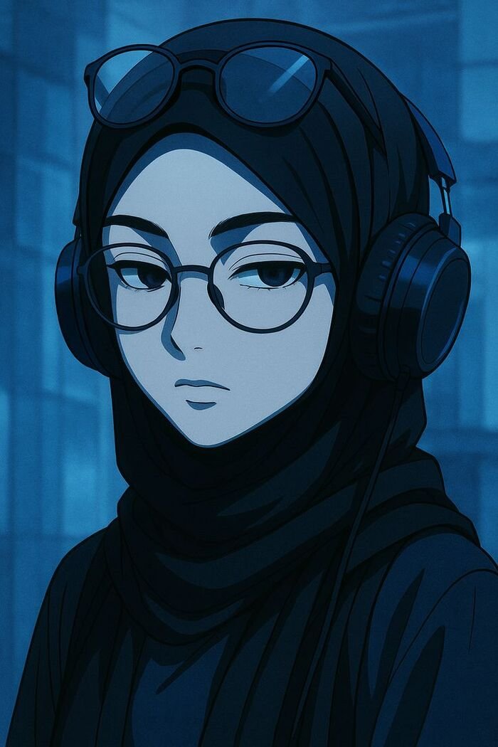 hijab cartoon dp nice 3d