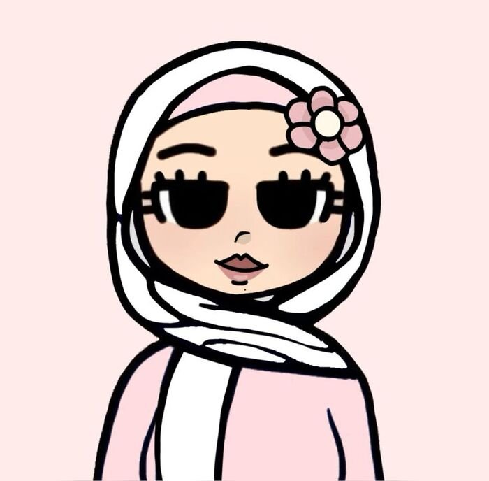 hijab cartoon dp nice full