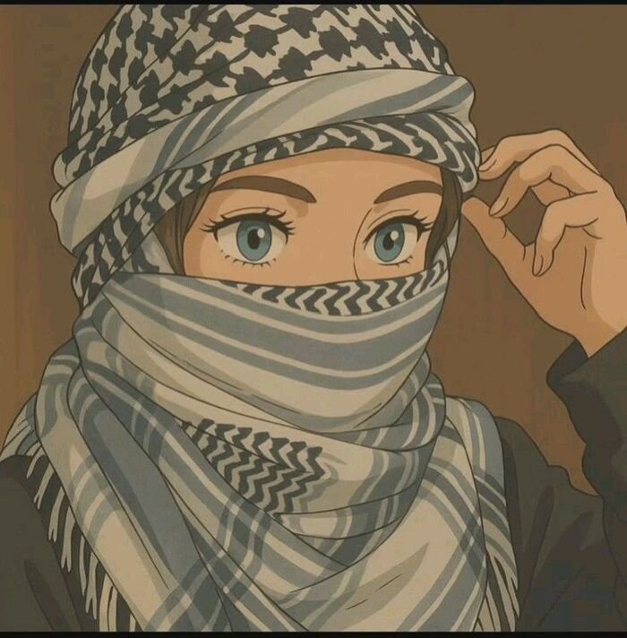 hijab cartoon dp nice