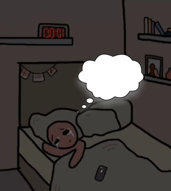 sad cartoon dp 5k full