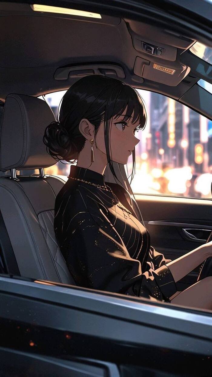 stylish anime girl 3d