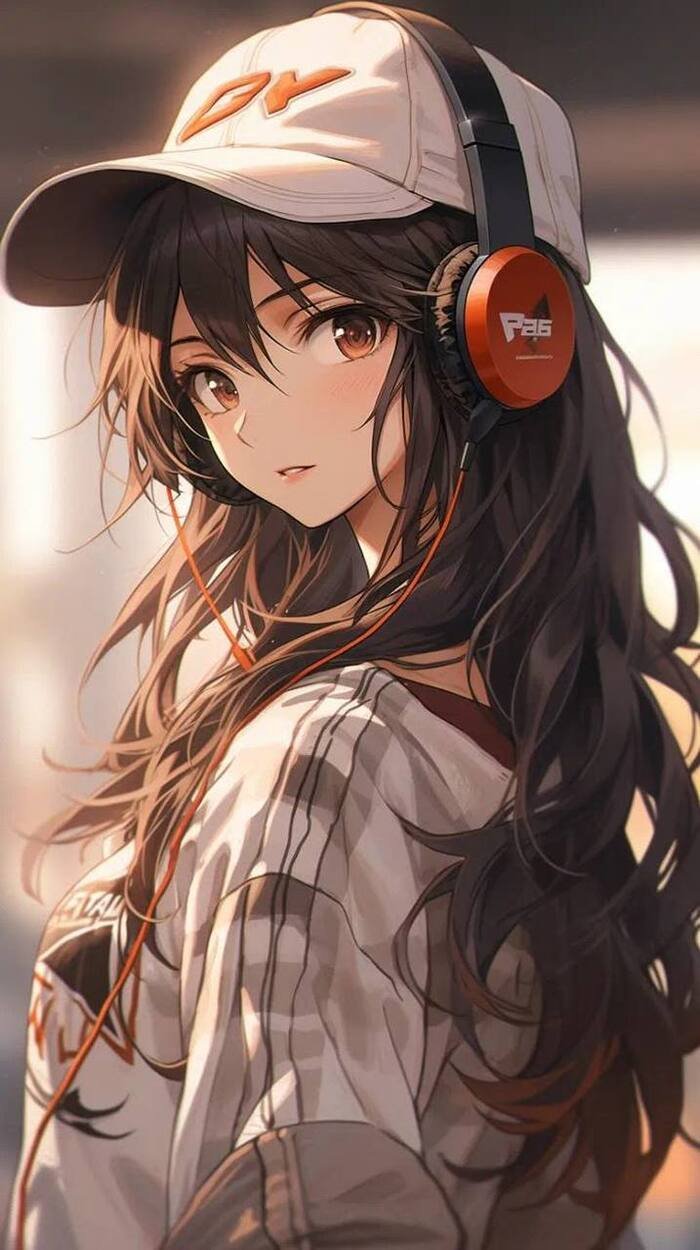 stylish anime girl 4d