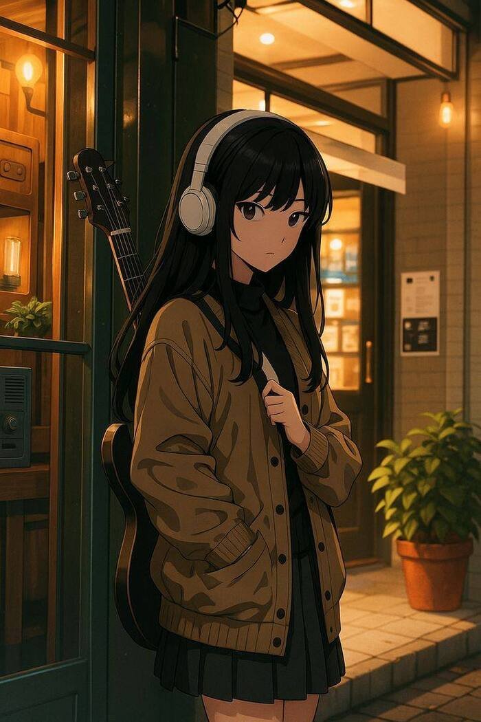 stylish anime girl full