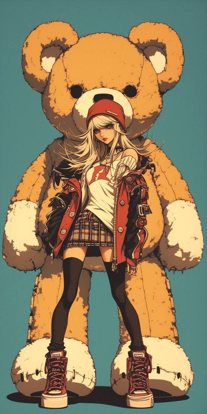 stylish anime girl nice 4d