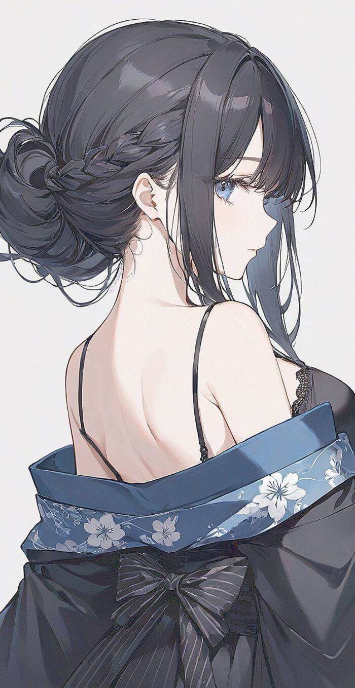 stylish anime girl nice 4k