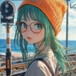 stylish anime girl nice 5d