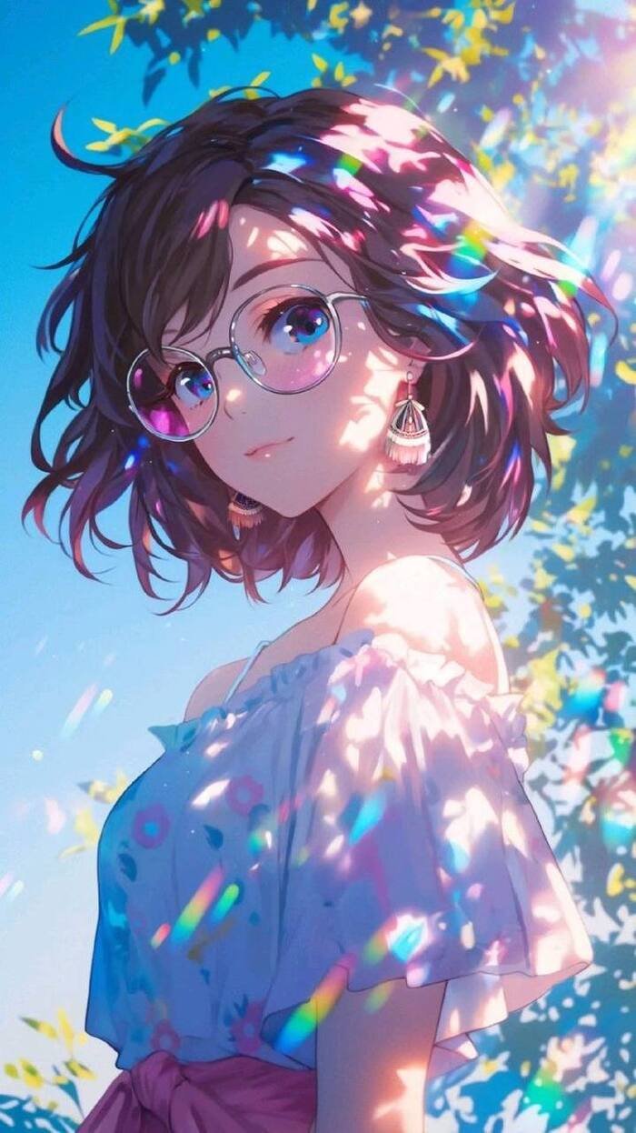 stylish anime girl nice 5k