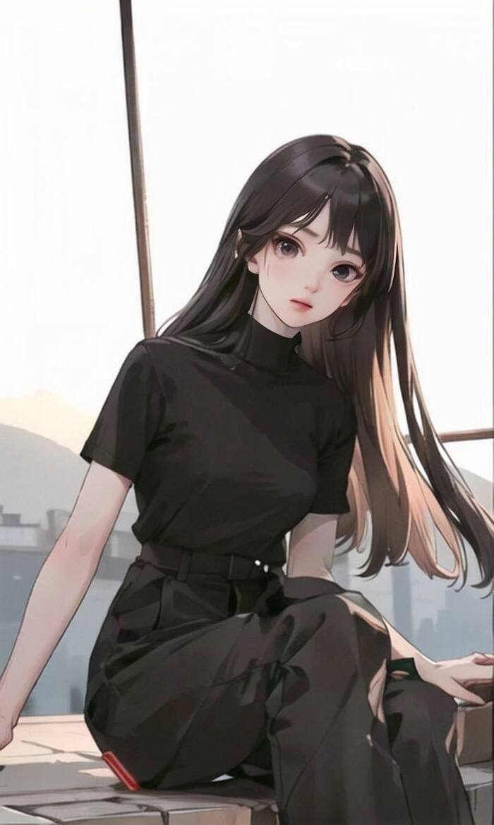 stylish anime girl nice