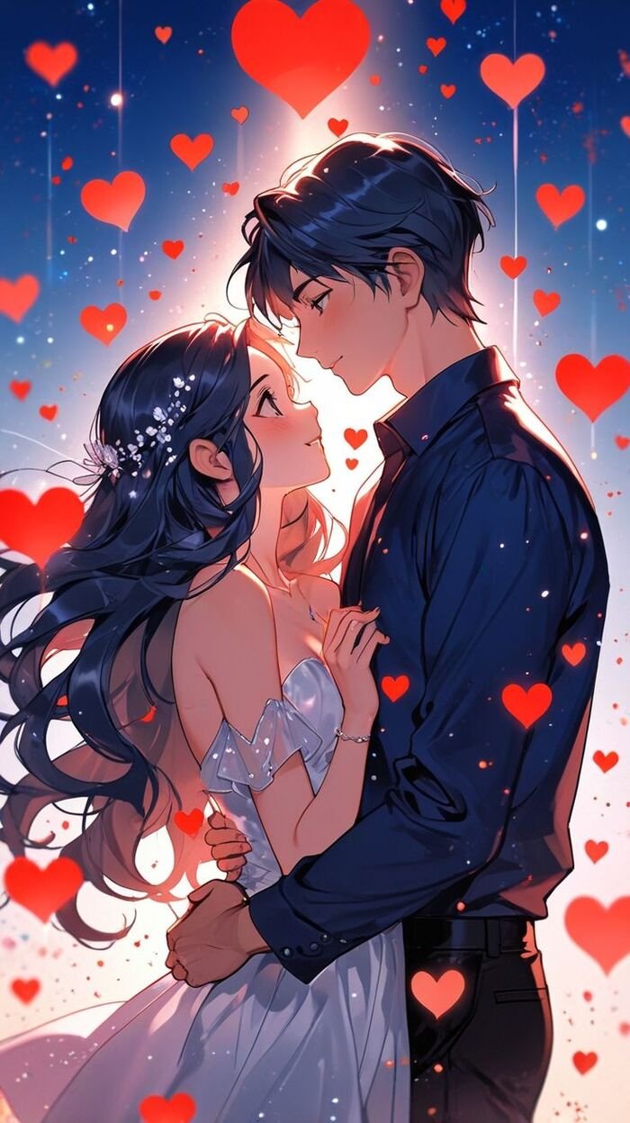 anime kiss image aethetics