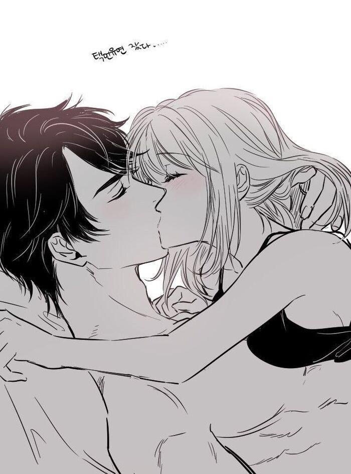 full anime kiss image instagram