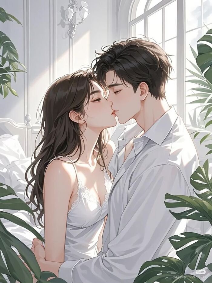 full hd anime kiss image aethetics