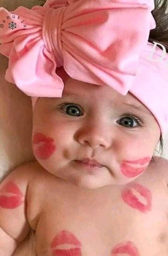 full hd baby kiss image photo