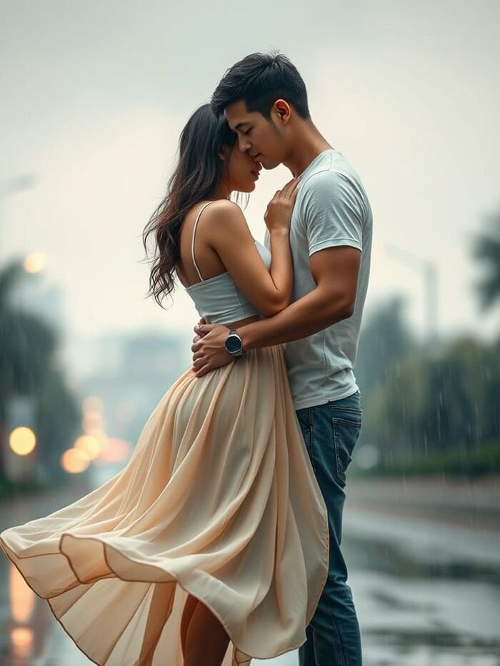 full hd couple kiss images aethetic