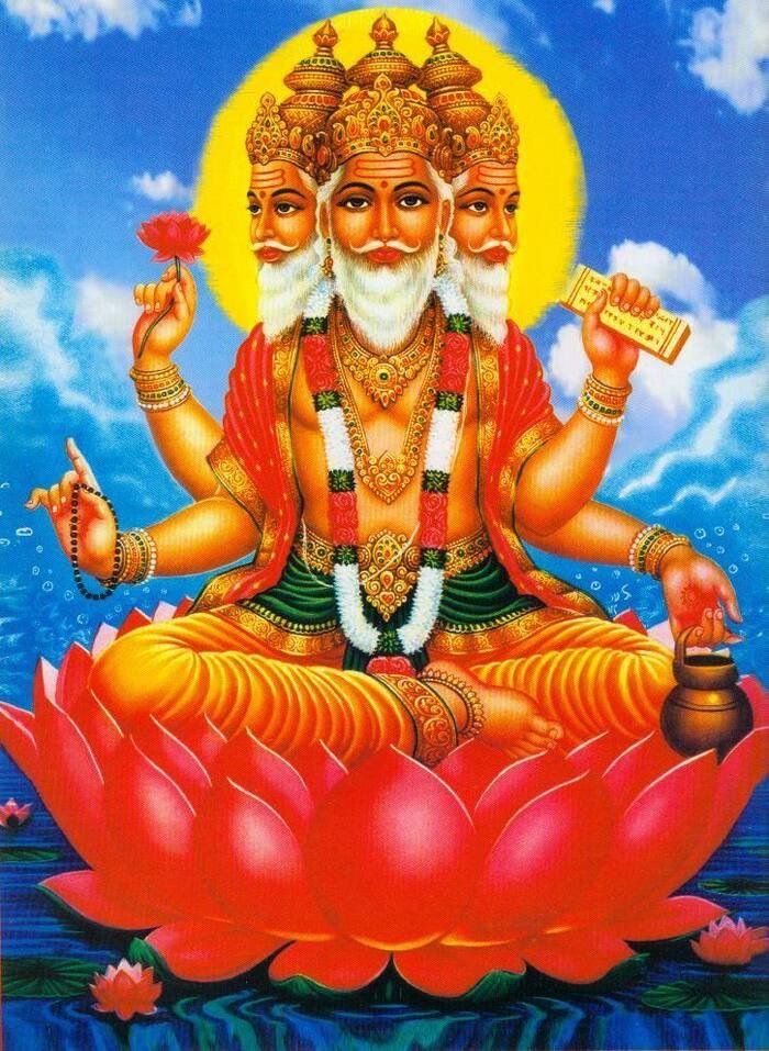 lord brahma images 3k
