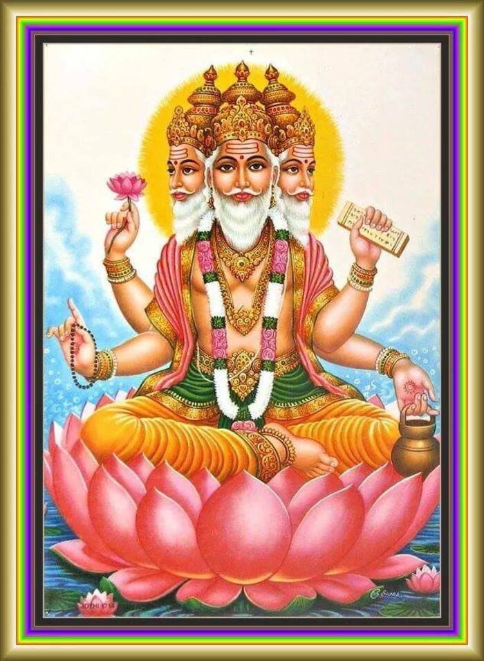 lord brahma images 4k