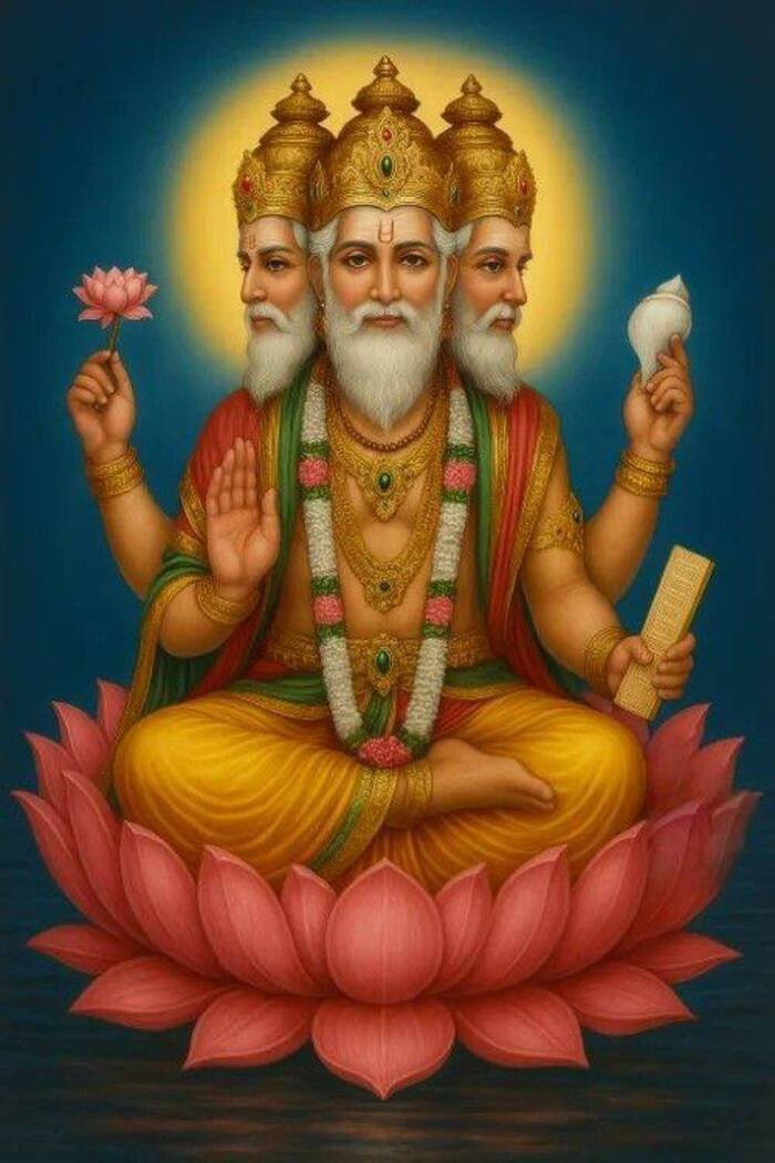 lord brahma images 5k full