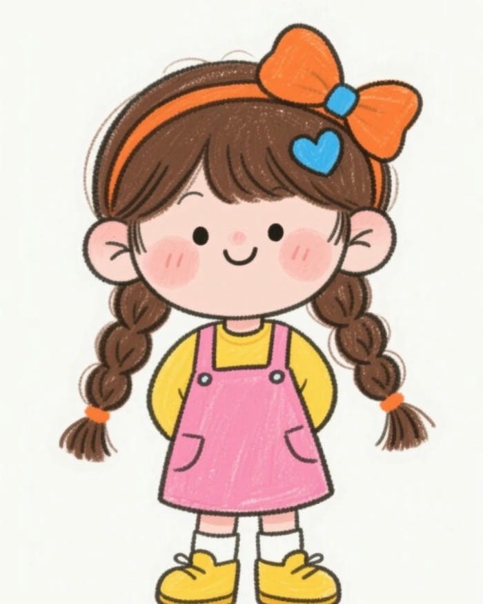 cartoon dp for girls cute smile