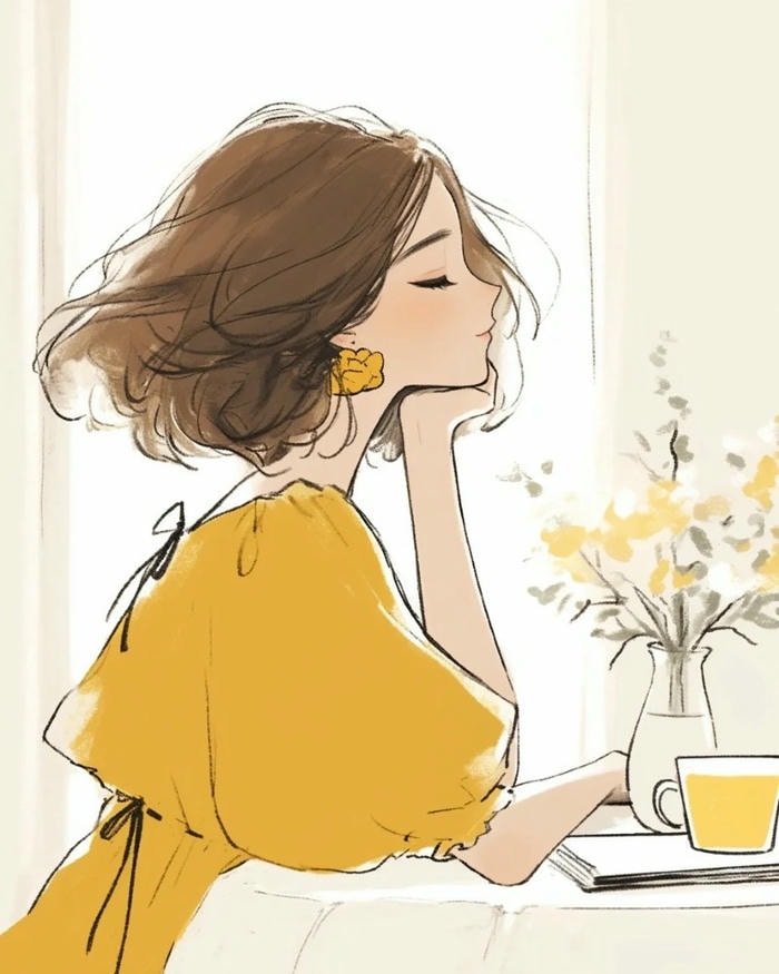 sad cartoon dp for girls